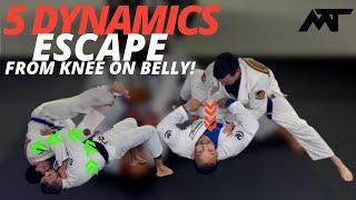 5 DYNAMICS  Escape From  Knee On Belly (YOU MUST DO)!