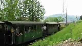 Triple steam at Chamby, Switzerland