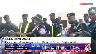 Chaos erupts at Tesano Police Training School over the collation of Eastern Region results