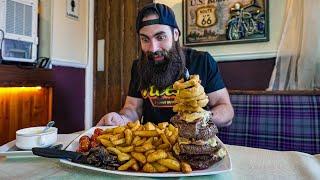 9 MONTHS UNCONQUERED! POWYS ARMS' STEAK STACKER CHALLENGE | BeardMeatsFood