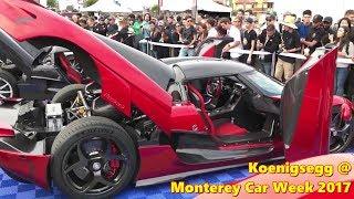 Koenigsegg @ Exotics on Cannery Row - Monterey Car Week 2017