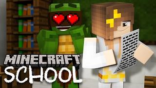 Minecraft School -TINY TURTLE FALLS IN LOVE!?