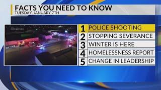 KRQE Newsfeed: Police shooting, Stopping severance, Winter weather, Homelessness report, Change in l