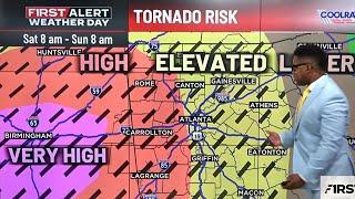 First Alert Forecast: Severe weather could bring tornadoes to metro Atlanta this weekend