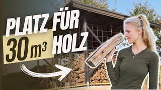 DAMIT sparen wir richtig Geld!  | Der Bau des Holzlagers von Anfang bis zum Ende 