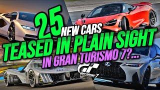 25 New Cars Hidden in Plain Sight Within GT7? | Including one which has just arrived!