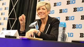 Jan Jensen gets emotional talking about promotion to Iowa women's basketball head coach