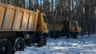 Доставляем сыпучие материалы в труднодоступные места по Иркутскому району самосвалами 6х6