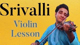 Learn Srivalli On Violin /Easy and Usefull lesson