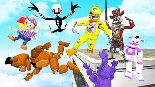 FNAF Animatronics: Ragdolls Jumps & Falls [GMOD | Fedhoria] - Episode 66