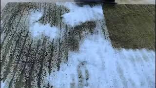 Scraping dirty water off rug/carpet