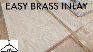 Metal Inlay In Wood | Adding Brass To Your Woodworking Project | Vid#115