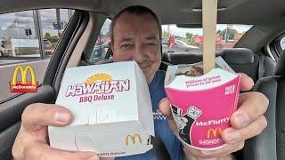 McDonald’s Cherry Ripe McFlurry & Hawaiian BBQ Deluxe