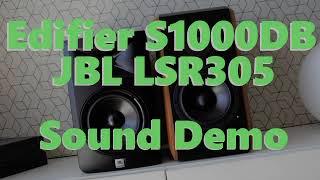 Edifier S1000DB vs JBL LSR305  ||  Sound Demo w/Bass Test