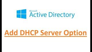 Add DHCP Server Option with Name & Code