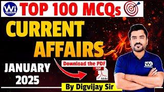 100+ Imp. MCQs | CURRENT AFFAIRS - January 2025 | For all Competitive Exams #currentaffairs