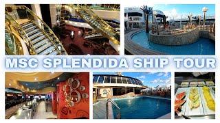 MSC SPLENDIDA -  ELABORATE TOUR - ALL PUBLIC AREAS