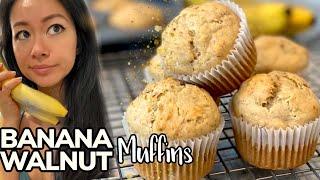  Easy & Moist Banana Walnut Muffins Recipe | Rack of Lam