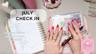 JULY CHECK IN | UK Low Income Cash Stuffing | Savings | #CashEnvelopeStuffing