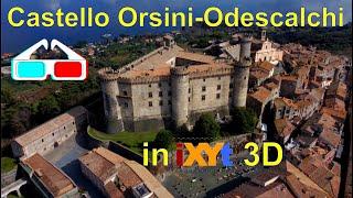 Castello Orsini-Odescalchi,  Bracciano, Lazio, Italy  in iXYt 3D red-blue anaglyph video