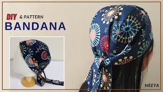 DIY Unisex Bandana|남여노소 두건 쉽게만들기|Pattern included |반다나|헤어스카프|머리수건|head band| hair scarf|도안|패턴포함|バンダナ