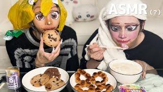 【神回】ほぼノーカットでプリンセス(仮)が最近流行りのもの食べて見たわよrrrrrr！【ASMR???】