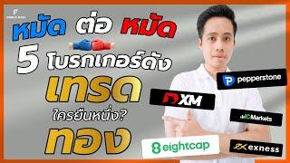 5 โบรกเกอร์ดัง เทรดทองโบรกเกอร์ไหนจะยืนหนึ่ง?! | เทรด Forex