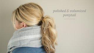 Polished and Volumized Ponytail