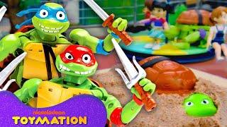 Ninja Turtle Toys Transform into PET Turtles!  | Toymation