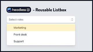 [Vue] Headless UI Listbox reusable vue component