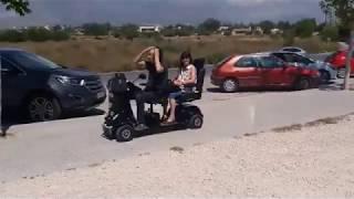 Dan Testing the Mobility scooter (Benidorm)