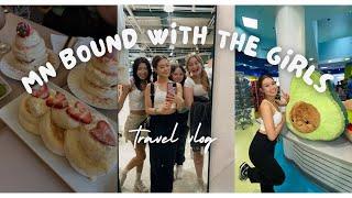 minnesota vlog | mn bound, girls trip, mall of america, hot pot & more!