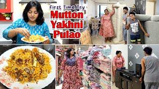 Vlog - Changing Home - எல்லாமே மாற போகுது | Mutton Yakhni Pulao Recipe | Karthikha Channel Vlog