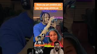 Mwen poko janm sezi konsa  Toto show  fè Neyou sal kol nan yon live sou TikTok la