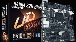 Gigabyte H410M S2H bios tour settings