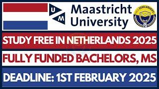 Fully Funded Maastricht University Scholarships 2025 – Study in the Netherlands Bachelors & Masters