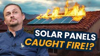 Improper Solar Installation Catches a Roof on FIRE! | Roofers React