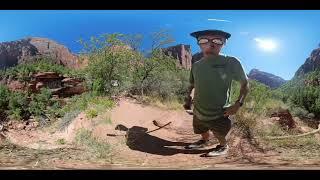 Emerald Pools Hike Zion National Park VR insta360 x4 Walkthrough