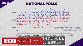 【米大統領選2024】 両候補の接戦続く　トランプ候補がじわり支持率上げる