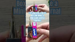 Let’s #upcycle a Nerds Box and make a #diy mini #junkjournal! Full tutorial linked below! 