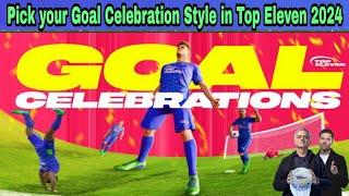 How to Add Goal Celebrations to the players in Top Eleven 2024! Choose Player Goal Celebration Style