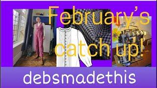 February catch up My Cosy Capsule, Throwback flares and several months of fabric!