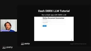 Data Apps in Python with Plotly Dash and DBRX LLM