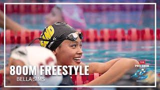 Bella Sims Touches First in Women's 800M Freestyle | 2023 TYR Pro Swim Series Mission Viejo