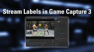 How to Add Stream Labels in Game Capture 3