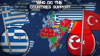 WHO DO THE COUNTRIES SUPPORT? Greece or Turkey?  Alternative Mapping P18