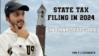 INDIANA State Tax Filing for FREE in 2024 | F-1 Students | International Students | Purdue