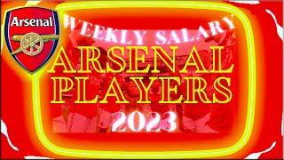 LOOK AT THIS!WEEKLY SALARY OF ARSENAL PLAYERS 2023 #arsenaltransfers,#arsenalfcnews,#gabrieljesus