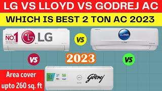 LG vs Lloyd vs Godrej AC Comparison ️ Best 2 Ton 3 Star AC in India 2023 @Dealfixkaro