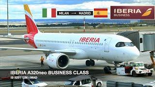 AMAZING CULINARY EXPERIENCE! | IBERIA A320neo BUSINESS CLASS | Milan LIN  Madrid